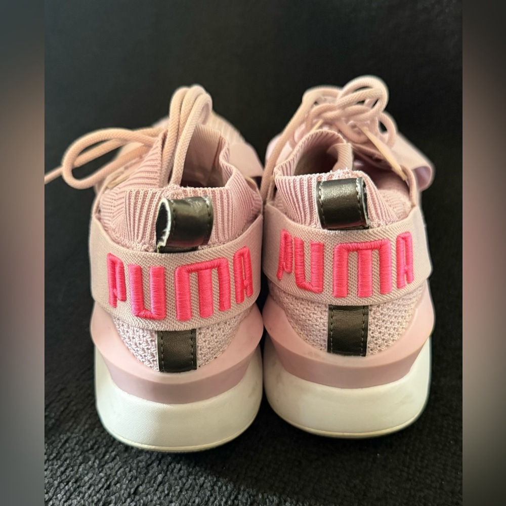 Puma Muse EvoKnit Women’s Size 9 Pink Knit Sneakers Slip-On Athletic Shoes 9/10 - Picture 2 of 15